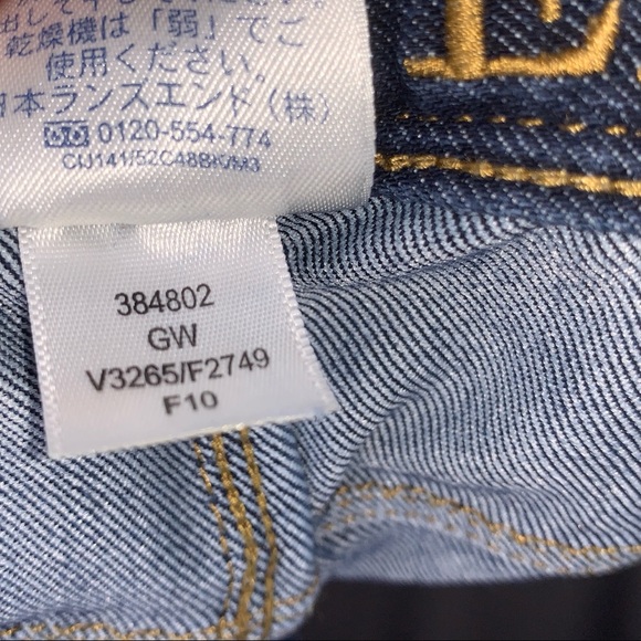 4/$24 Lands’ End‎ Stretchy Blue Denim Jeans - Picture 6 of 6